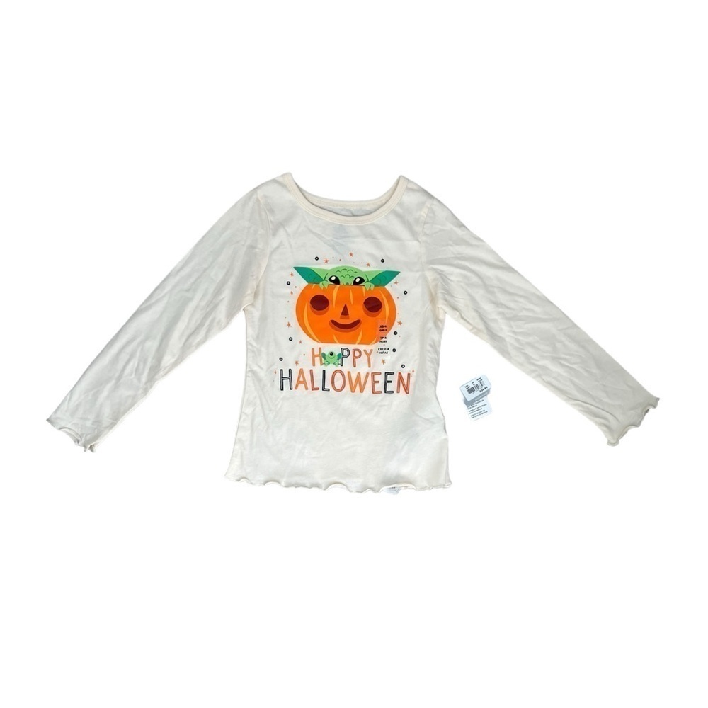 Disney Baby Yoda Happy Halloween Long Sleeve Tee - Size XS (4) - Picture 3 of 8